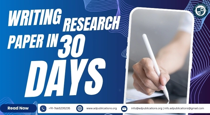 Writing a Research Paper in 30 Days as a Beginner